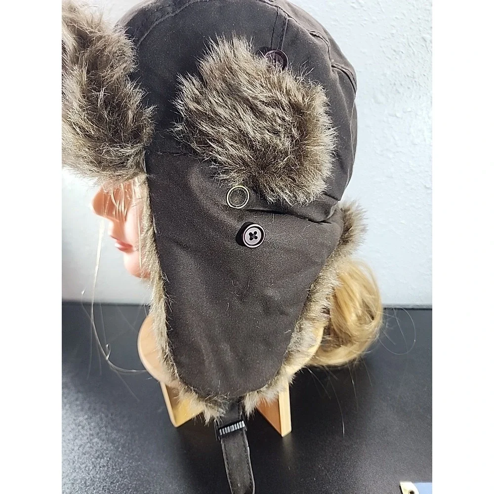 Free Authority Faux Fur Trapper Hat‎ Ear Flap Warm Brown